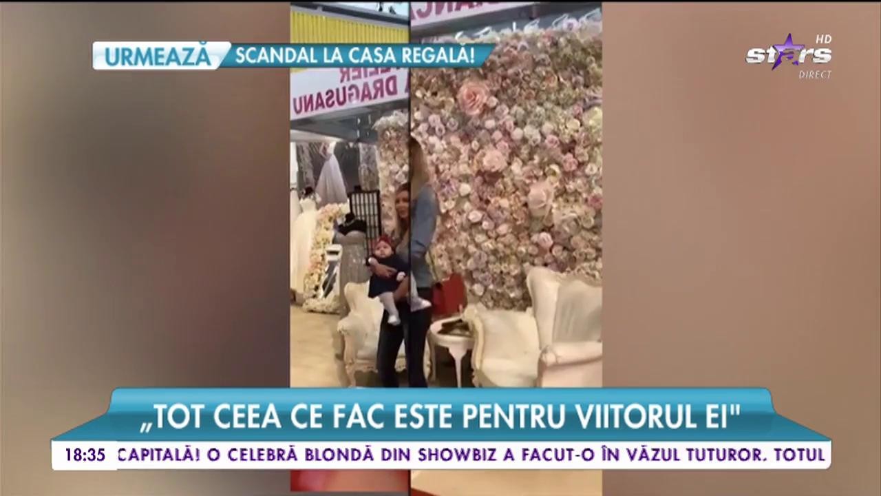 Fetița Biancăi Drăgușanu, prima ieșire &icirc;n public