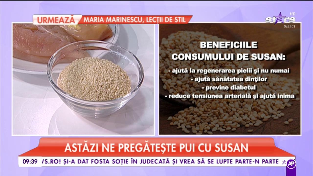 Chef Ralu ne pregătește pui cu susan