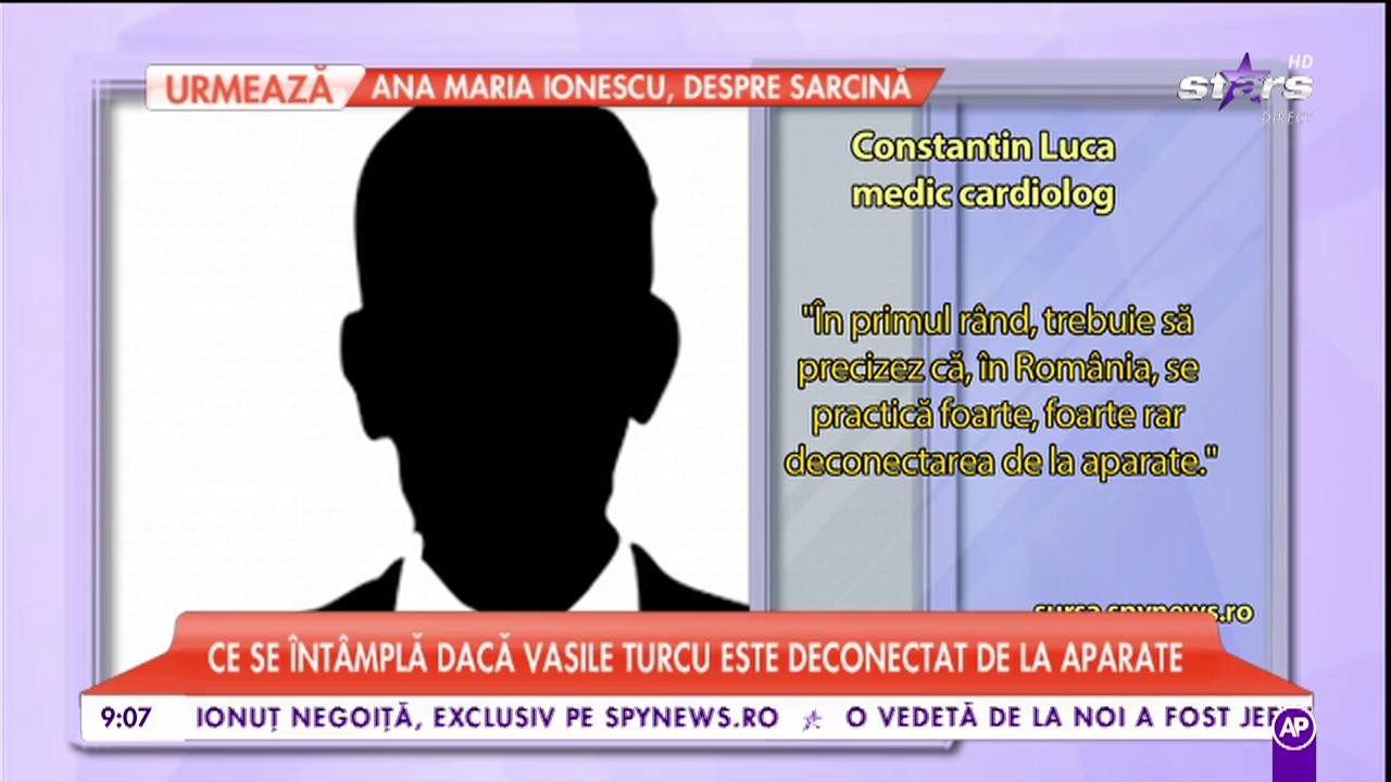 Starea de sănătate a lui Vasile Turcu nu prezintă niciun fel de modificare. Fostul acţionar de la Dinamo este &icirc;n comă profundă