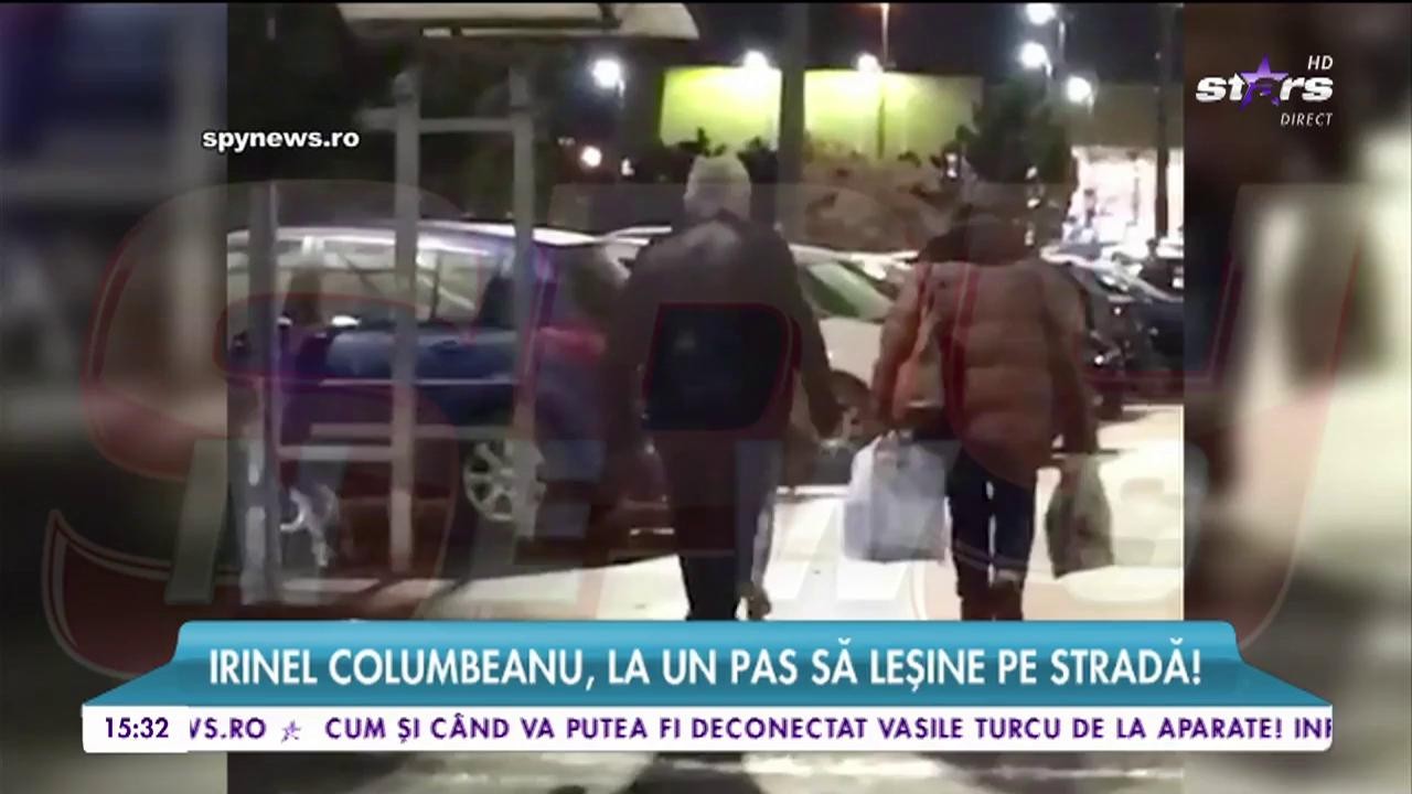 Irinel Columbeanu, la un pas să leșine pe stradă!