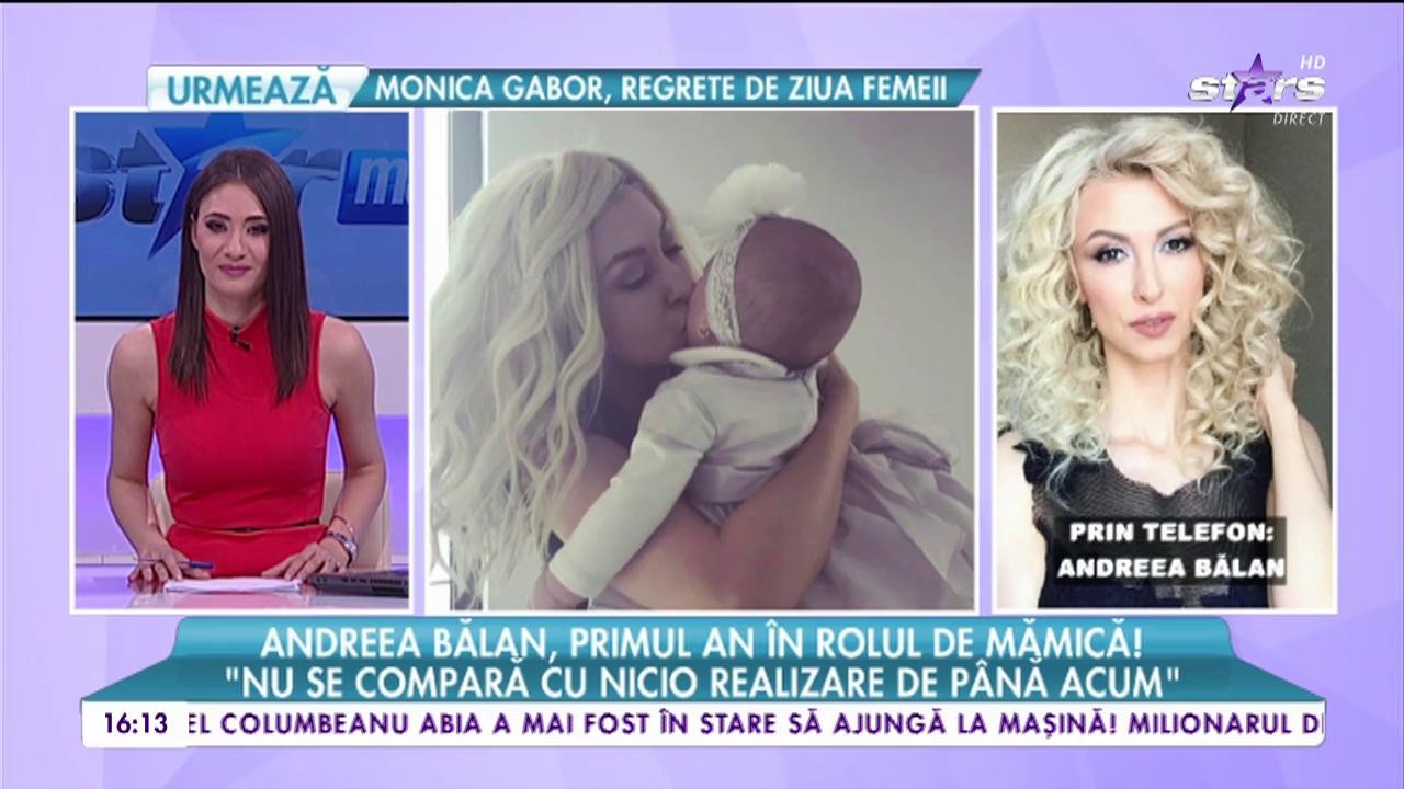 Andreea Bălan, primul an &icirc;n rolul de mămică!