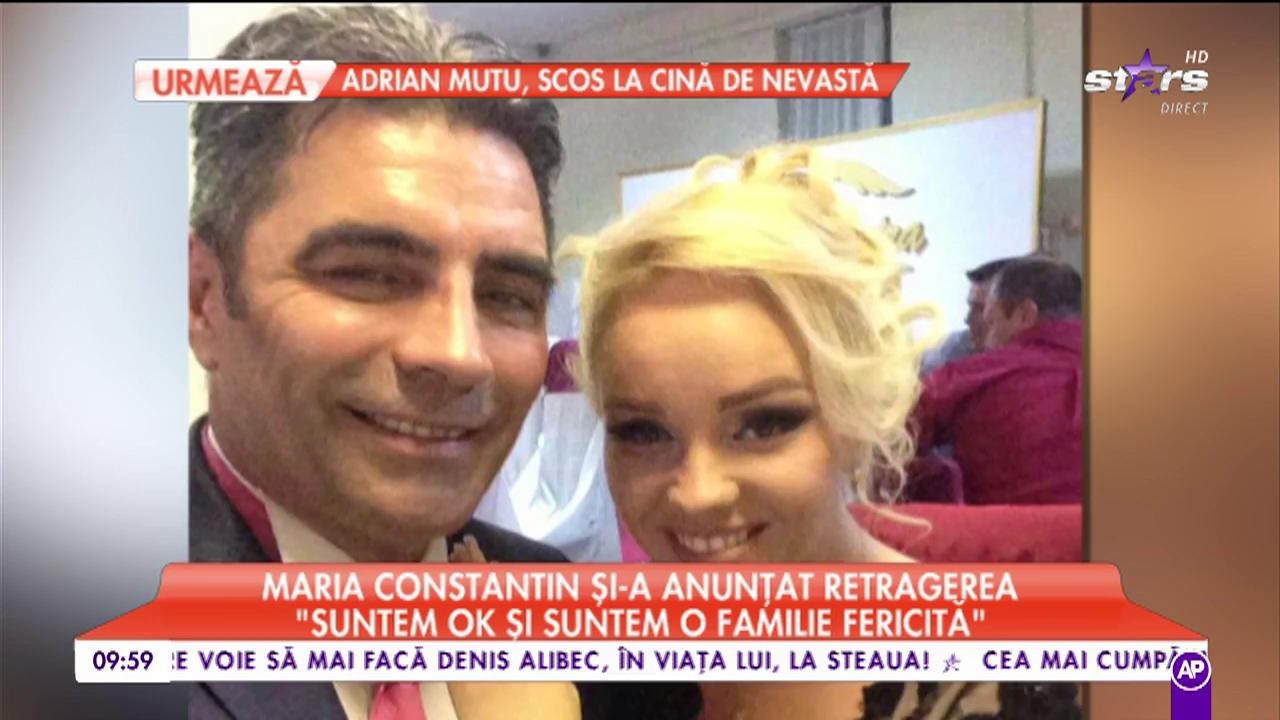 Maria Constantin și-a anunțat retragerea din lumea muzicii