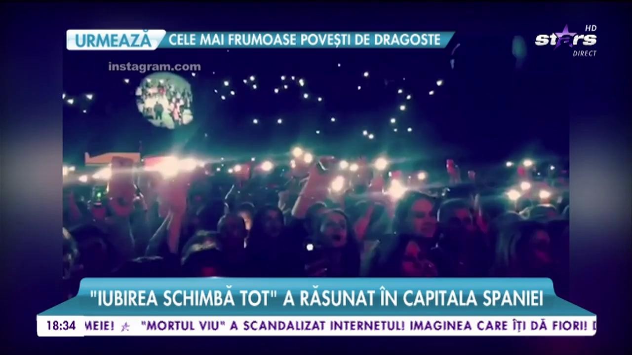 Andra, show de excepţie la Madrid