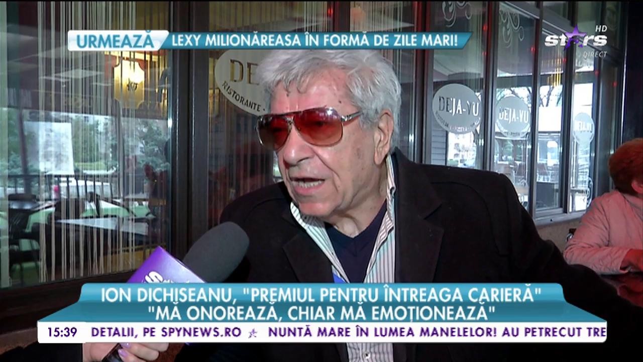 Ion Dichiseanu, "premiul pentru &icirc;ntreaga carieră"