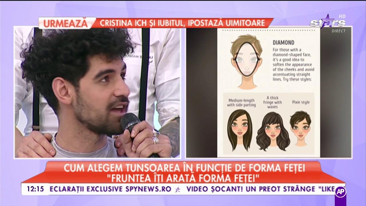 Tunsori in functie de forma fetei