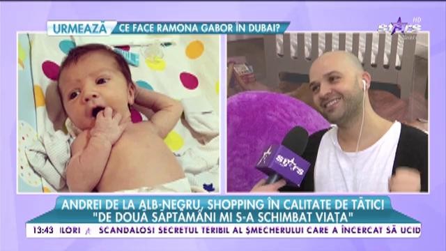 Andrei de la Alb Negru, cumpărături &icirc;n calitate de tătic!