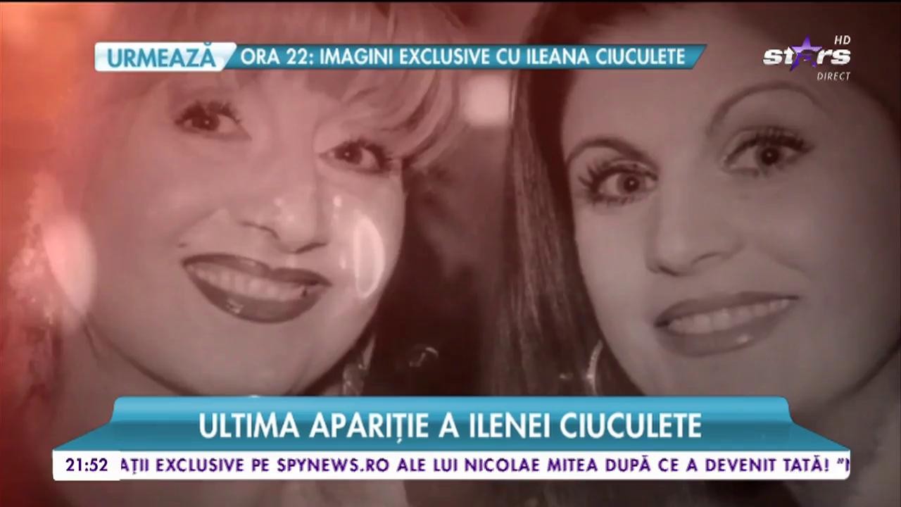 2 ianuarie 2017, ultima apariție la televizor a c&acirc;ntăreței de muzică populară Ileana Ciuculete