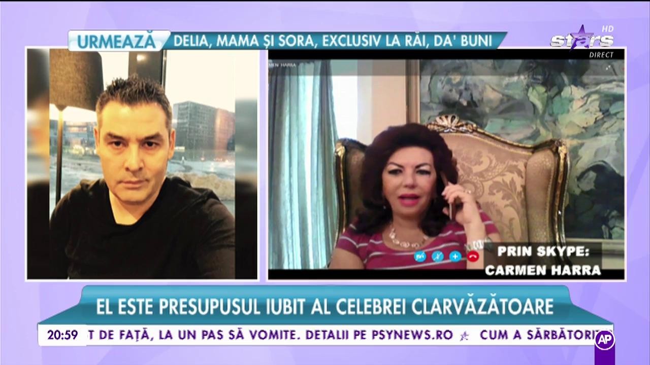 Celebra clarvăzătoare, Carmen Harra, a fost mințită cu nerușinare de iubit