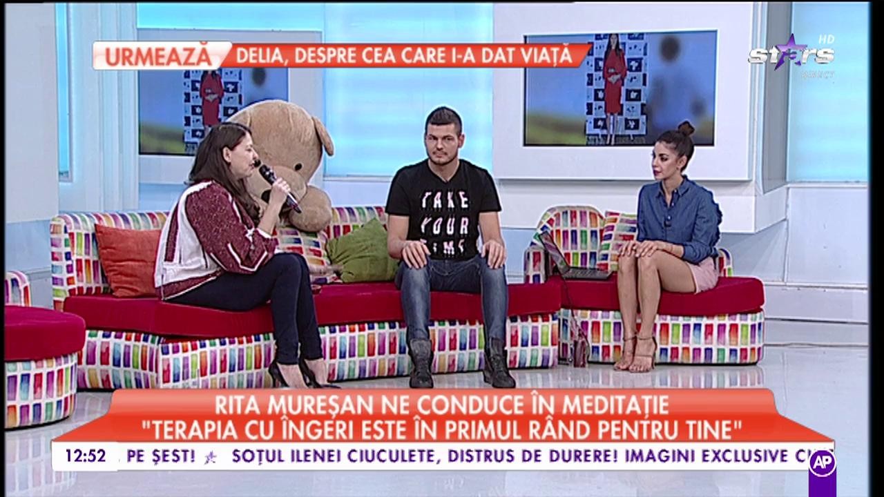 Natalia Mateuţ, Raluca Dumitru şi Răzvan Botezatu au meditat &icirc;n direct, la tv! Rita Mureşan i-a &icirc;ndrumat pas cu pas
