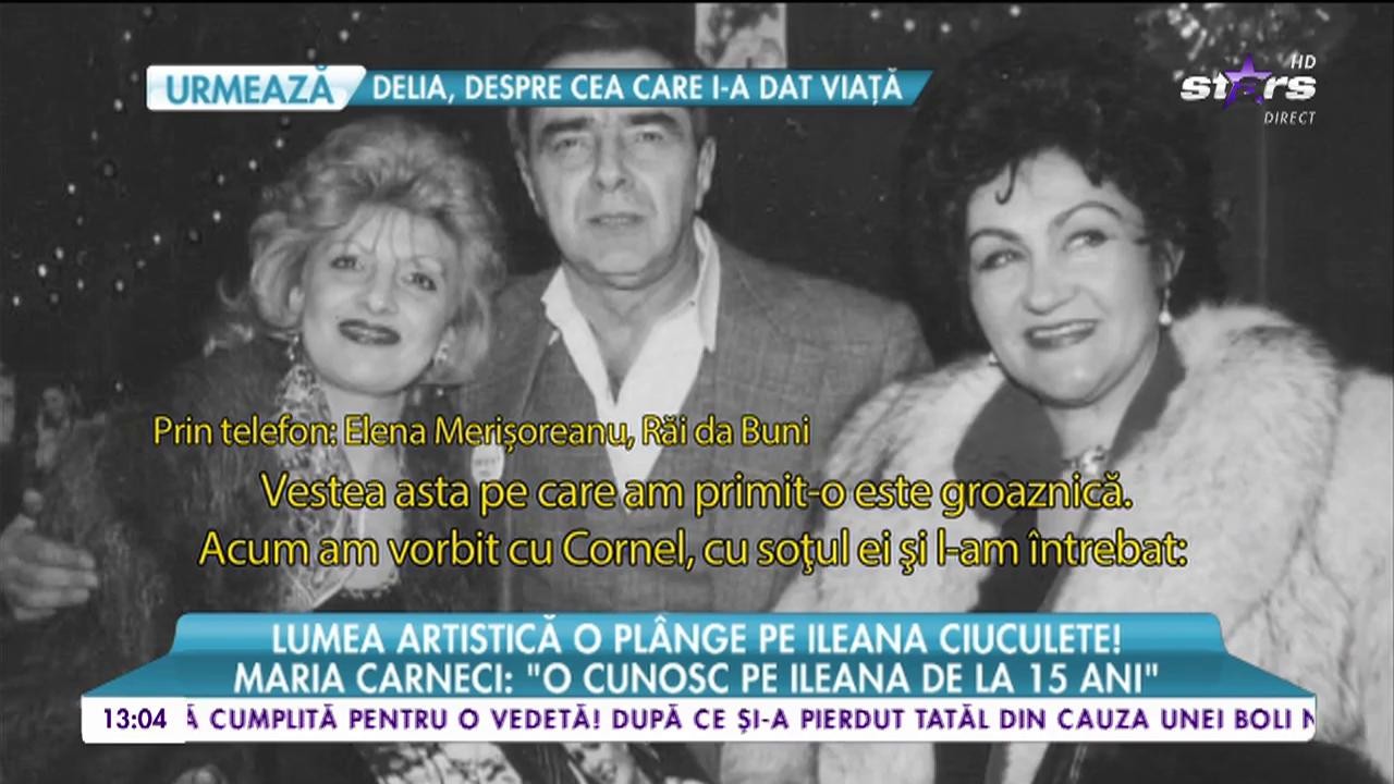 Lumea artistică din Rom&acirc;nia, cutremurată de durere! Ce se &icirc;nt&acirc;mplă acum acasă la Ileana Ciuculete?