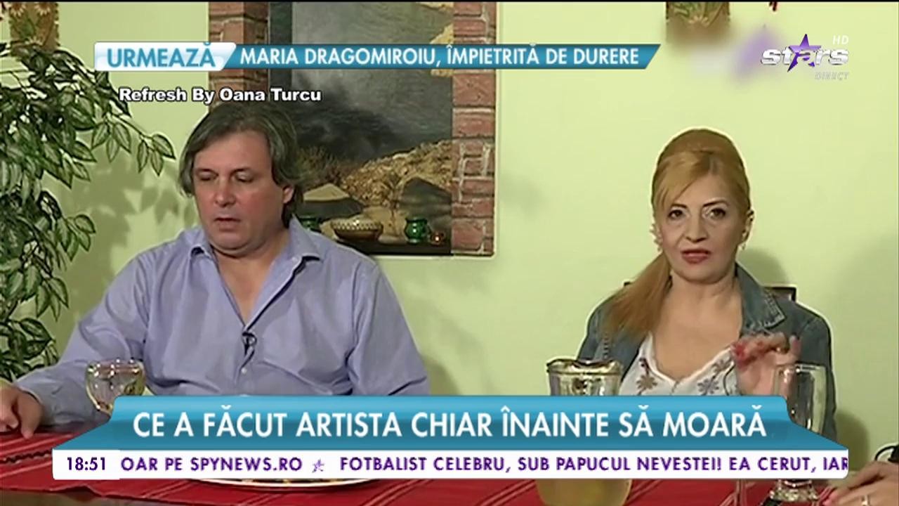 Ileana Ciuculete, gest care demonstrează dragostea pe care i-a purtat-o soţului său