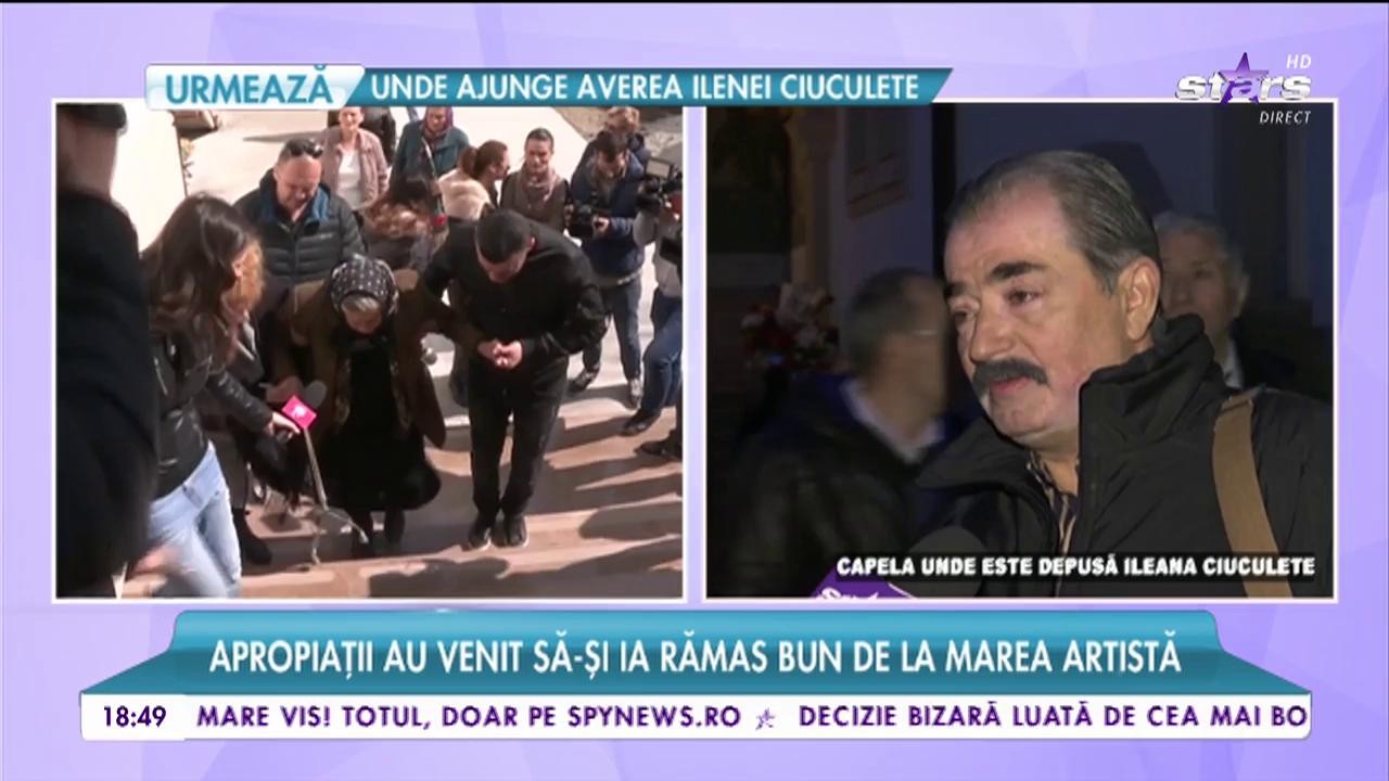Durere fără margini la priveghiul Ilenei Ciuculete! Apropiaţii au venit să-şi ia rămas bun de la marea artistă