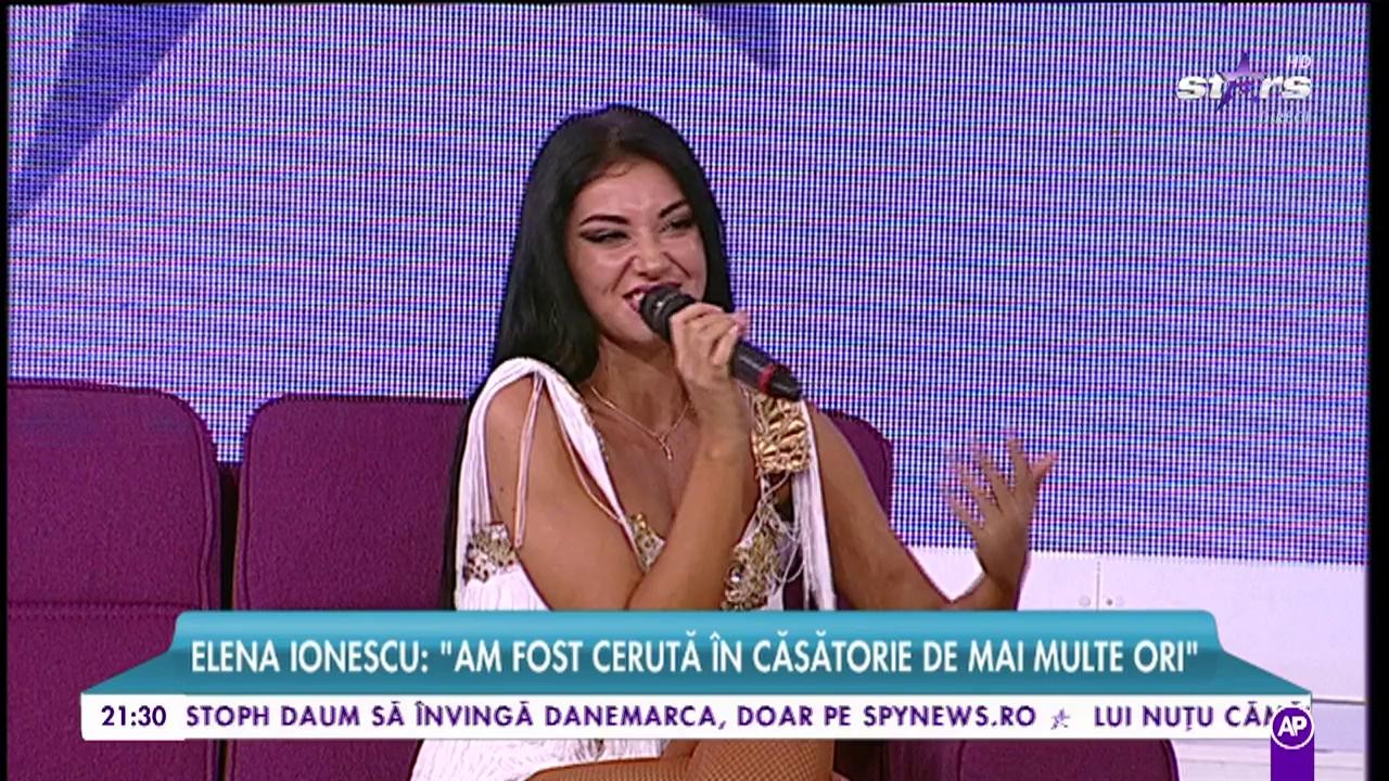 Elena Ionescu: &rdquo;Am fost cerută &icirc;n căsătorie de mai multe ori&rdquo;