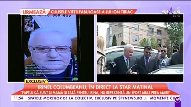 Irinel Columbeanu: &rdquo;Faptul că sunt mamă și tată pentru Irina, nu reprezintă un efort mult prea mare&rdquo;