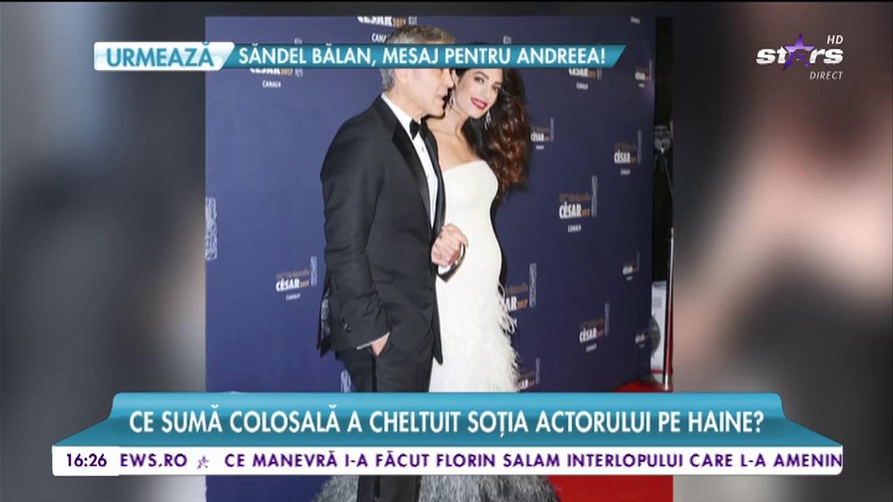 Viitorul tătic Gerge Clooney are cheltuieli enorme! Ce sumă colosală a dat soția artistului pe haine?