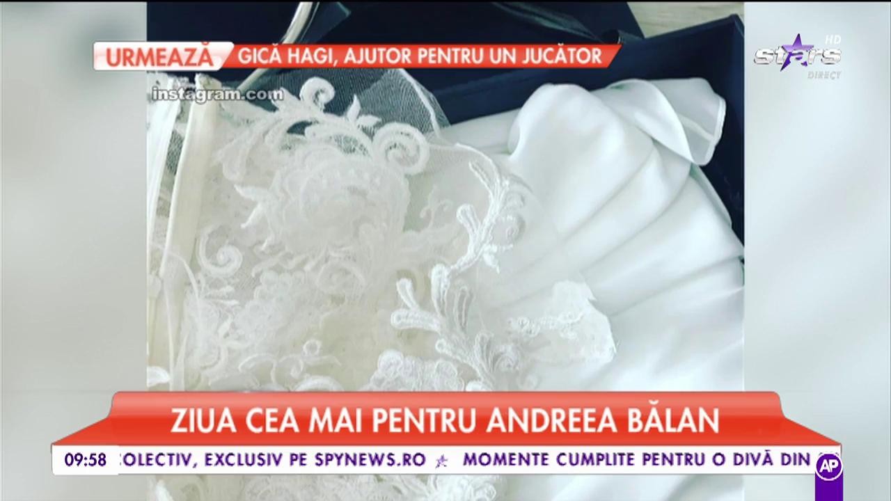 Andreea Bălan se căsătoreşte azi pe o plajă din Los Angeles! Primele imagini cu rochia de mireasă a juratei "Te cunosc de undeva!"