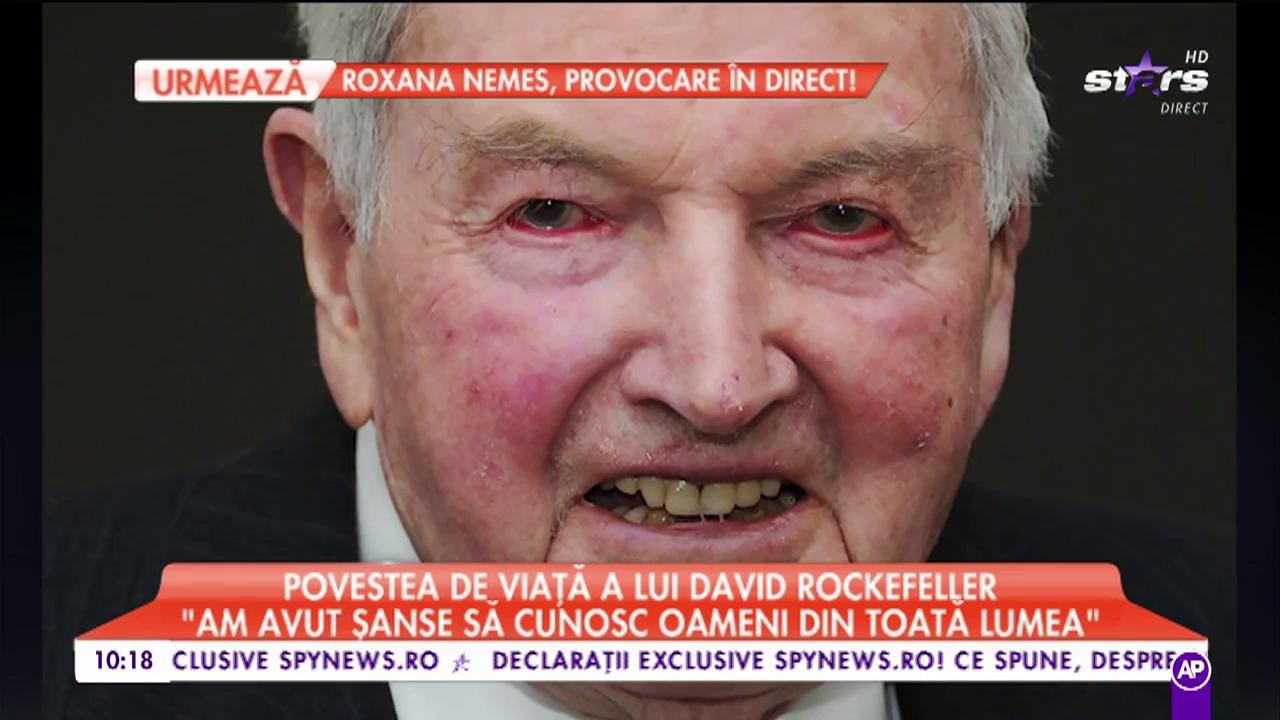 Miliardarul David Rockefeller a &icirc;ncetat din viață la v&acirc;rsta de 101 ani