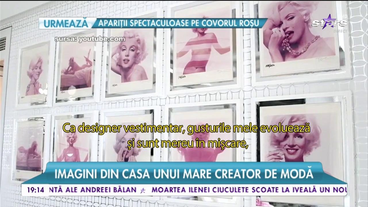 Imagini din casa unui mare creator de modă