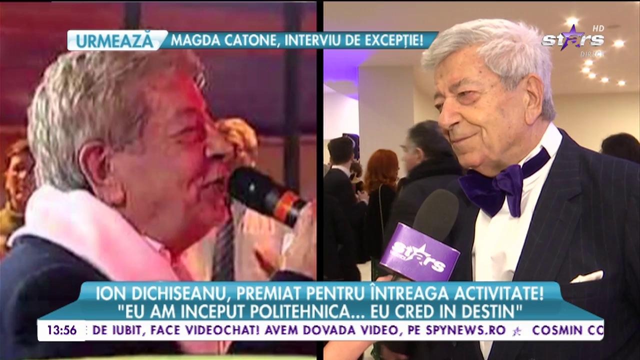 Ion Dichiseanu, premiat pentru &icirc;ntreaga activitate! Marele actor, despre destin, profesie şi planuri!
