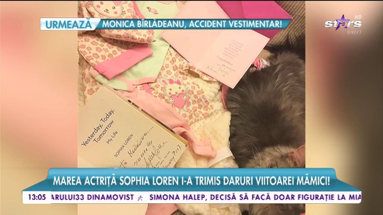 Mădălina Ghenea primeşte cadouri de la celebrităţi! Marea actriţă Sophia Loren i-a trimis daruri viitoarei mămici!