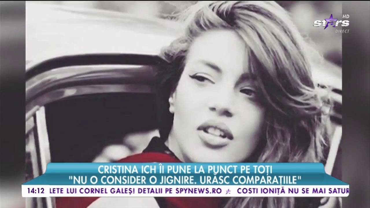 Cristina Ich &icirc;i pune la punct pe toți! "Eu sunt Cristina Ich și at&acirc;t!"