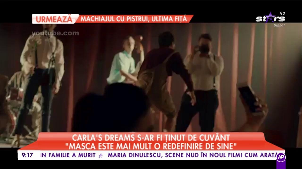 Solistul trupei Carla's Dreams şi-ar fi arătat "adevărata" faţă &icirc;n videoclipul piesei "Dragostea din plic"