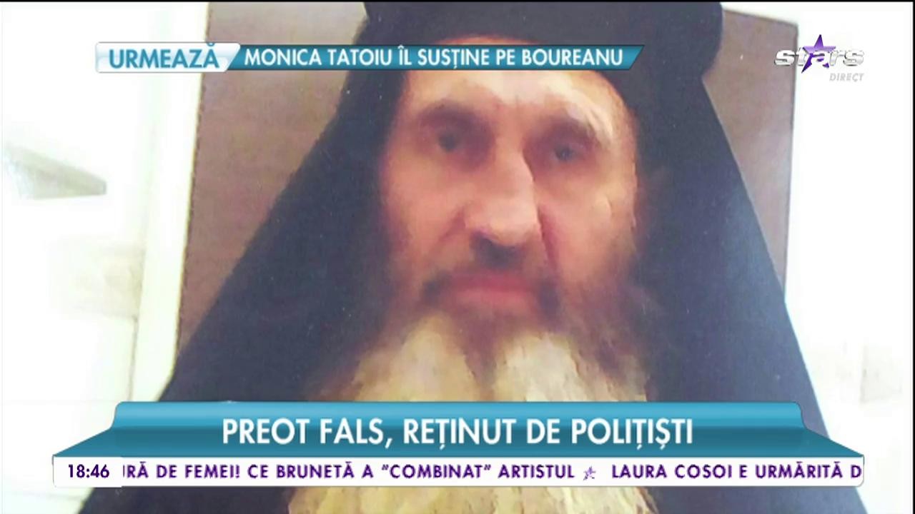 Preot fals, reţinut de poliţişti