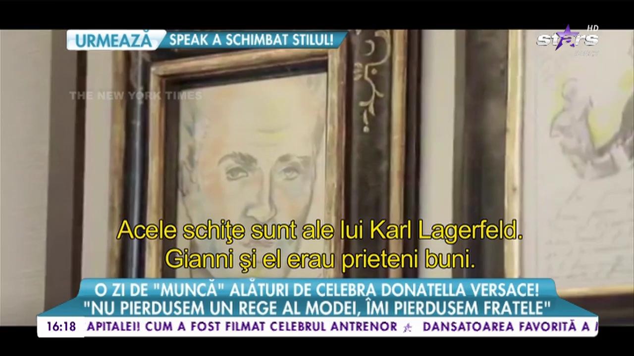 O zi de "muncă" alături de celebra Donatella Versace!