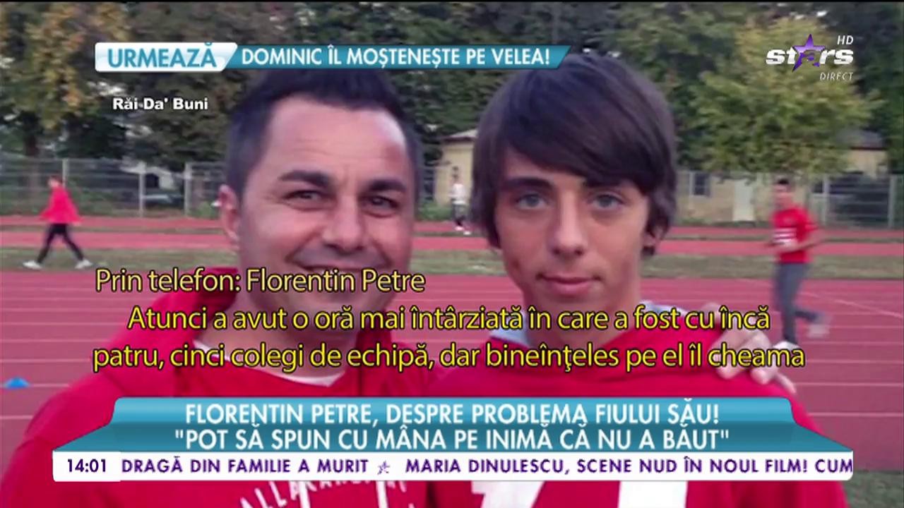 Florentin Petre, despre problema fiului său! Patrick Petre, eliminat din lot, acuzat că a băut &icirc;n avion!
