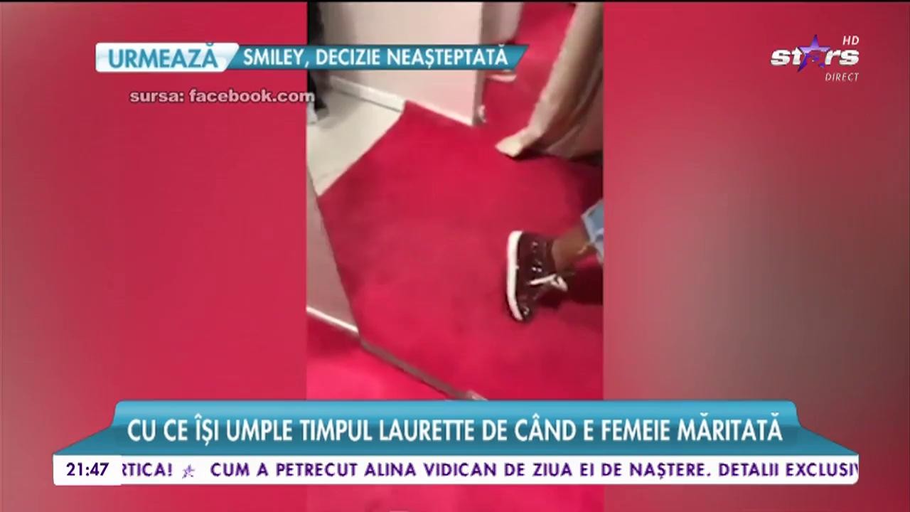 &Icirc;n timp ce proaspătul ei soţ este &icirc;n &icirc;nchisoare, Laurette se distrează la mall