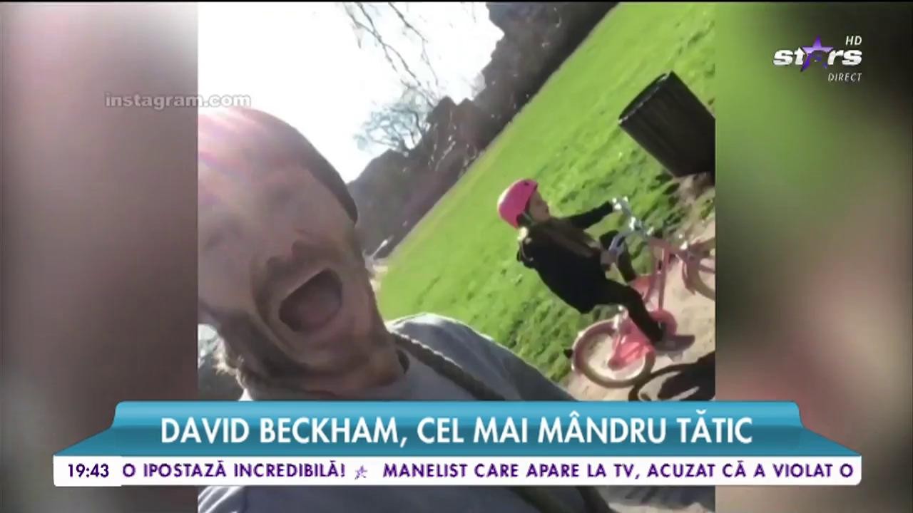 David Beckham, cel mai m&acirc;ndru tătic