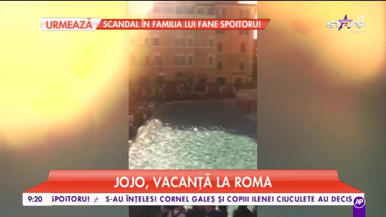 Jojo şi iubitul au fugit &icirc;n vacanţă la Roma
