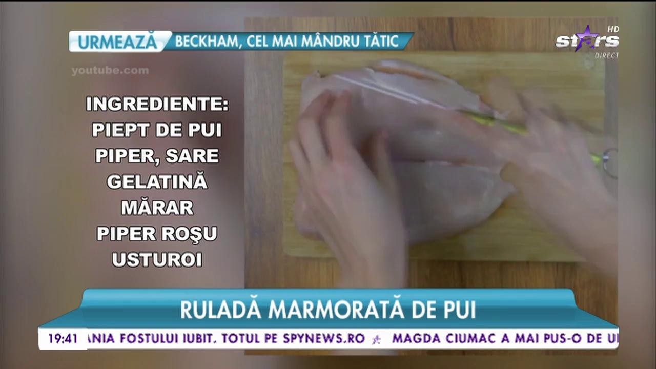 Ruladă marmorată de pui! Imagini interzise pofticioşilor
