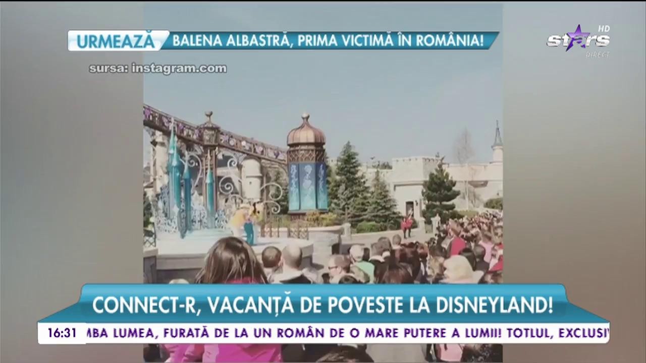 Connect-r, vacanţă de poveste la Disneyland! Momente unice ale artistului alături de Maya!