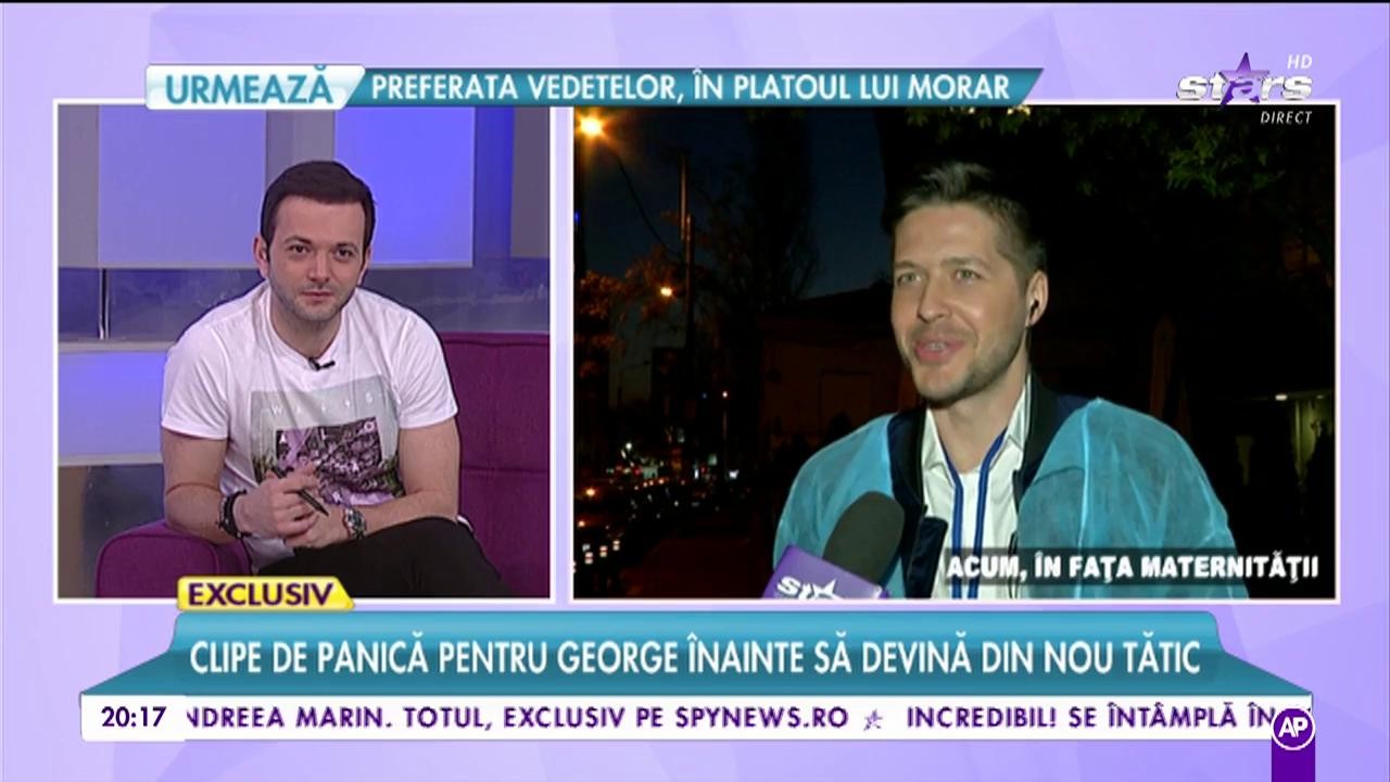 George, tătic pentru a doua oară: &rdquo;Toată noaptea am stat &icirc;n rezevă cu Ramona&rdquo;