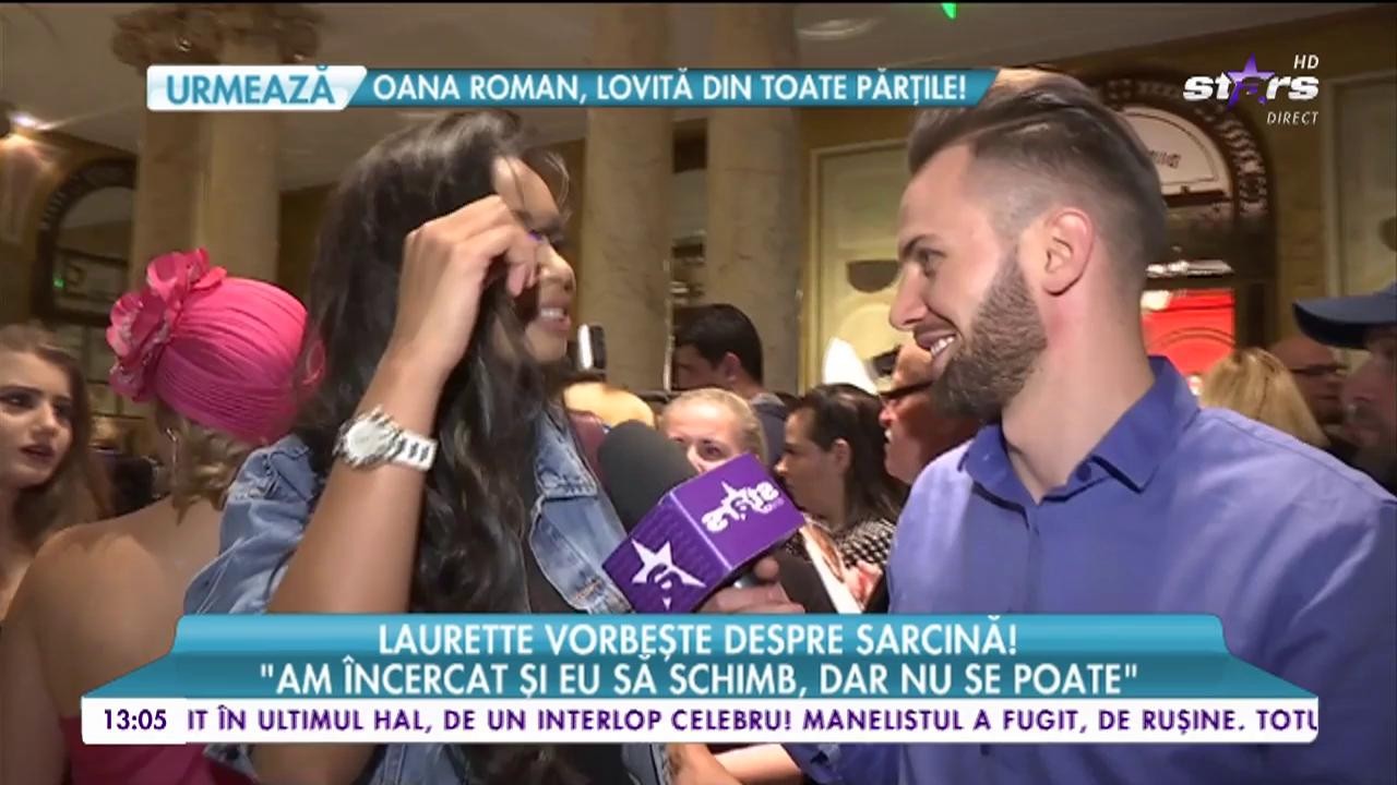 Laurette vorbeşte despre sarcină!
