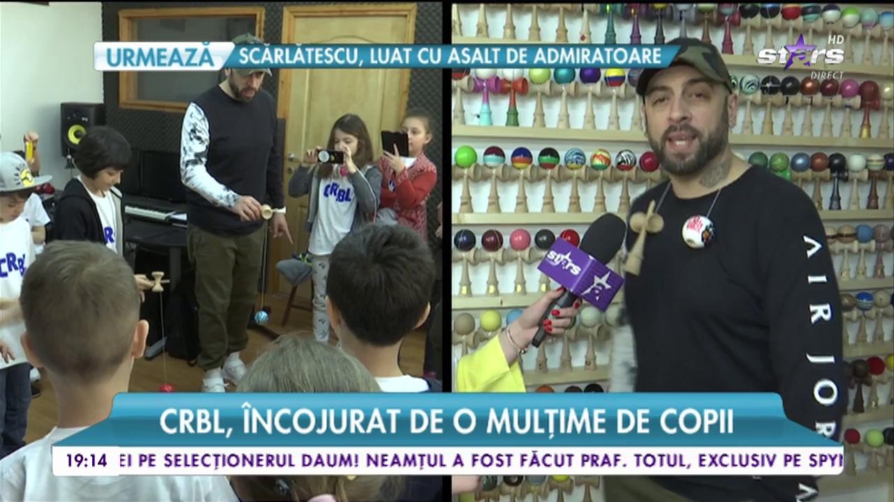 CRBL, &icirc;nconjurat de o mulțime de copii! Artistul le-a &icirc;mpărtășit una dintre pasiunile sale!