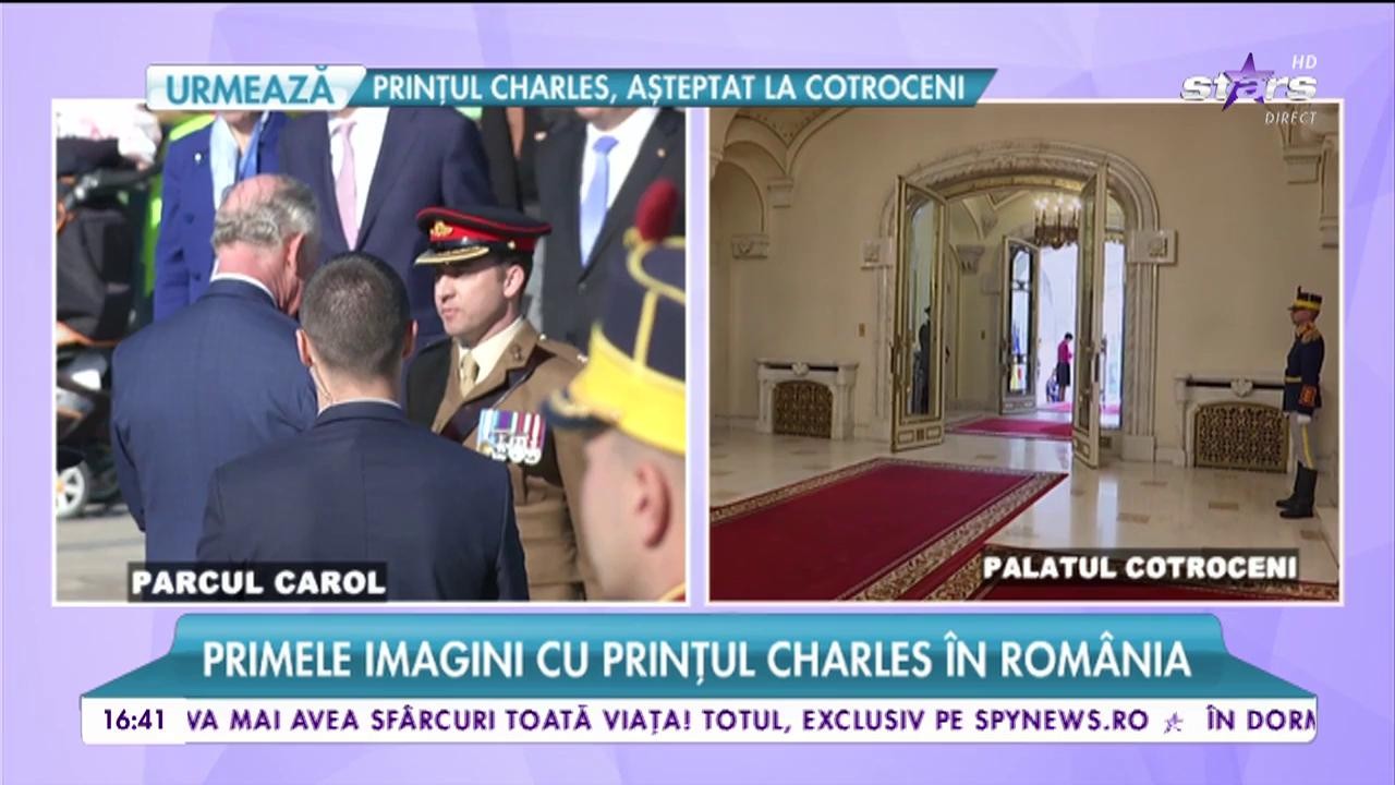 Primele imagini cu Prințul Charles &icirc;n Rom&acirc;nia! Coloana oficială a ajuns &icirc;n Parcul Carol!