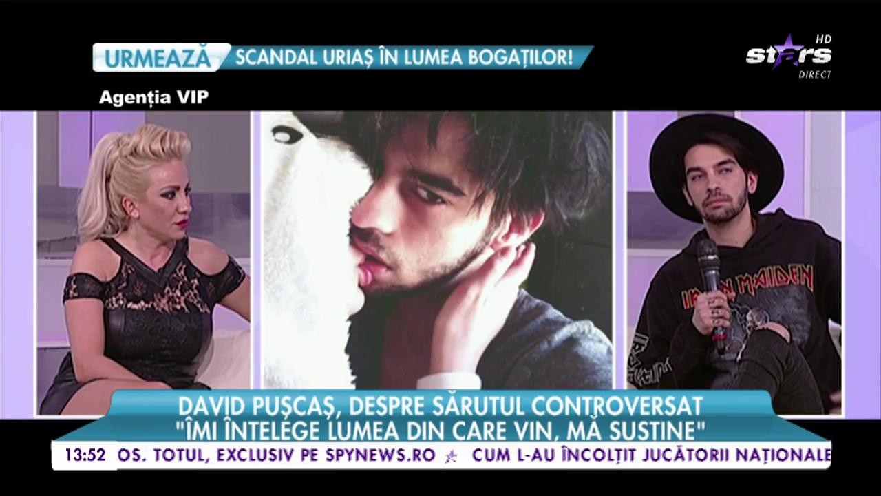 David Puşcaş, despre sărutul controversat