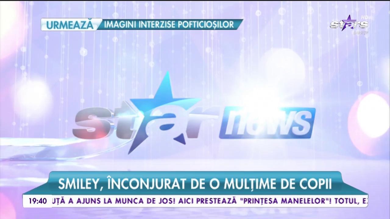 Smiley, &icirc;nconjurat de o mulțime de copii! Artistul a fost luat cu asalt!