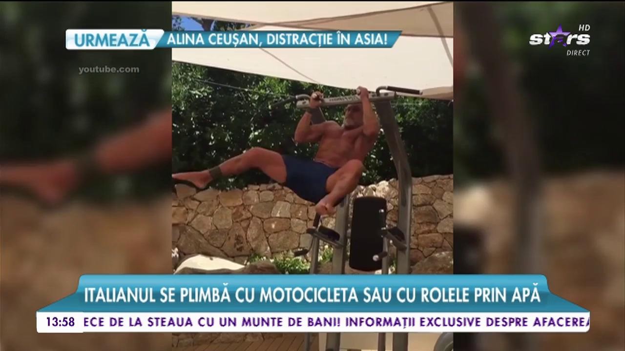 Gianluca Vacchi s-a apucat de sporturi extreme! Milionarul face orice ca să arate perfect!