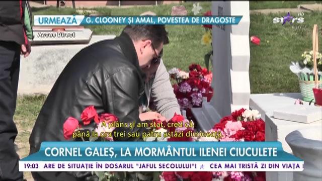 Cornel Galeș, la morm&acirc;ntul Ilenei Ciuculete! Soțul regretatei artiste, distrus de durere!