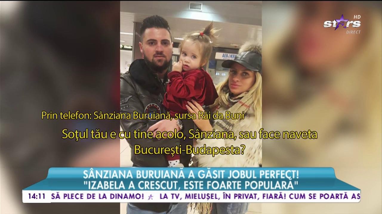 S&acirc;nziana Buruiană a găsit jobul perfect! Apare la tv, z&acirc;mbeşte, ia banii şi pleacă!