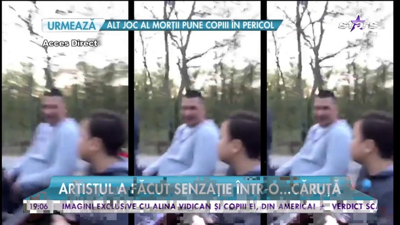 Adrian Minune și bolidul său tras de cai! Artistul a făcut senzație &icirc;ntr-o... căruță!