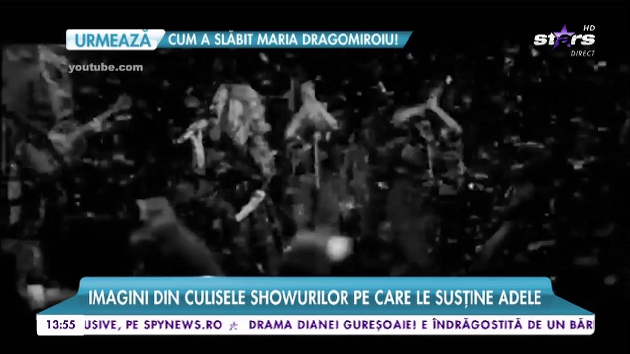 Toţi şi-ar dori să fie &icirc;n locul ei, dar nu e deloc uşor! Imagini din culisele showurilor pe care le susţine Adele