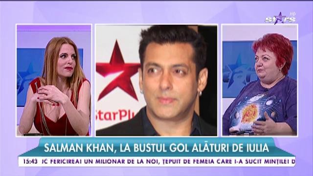 Iulia V&acirc;ntur şi Salman Khan debate