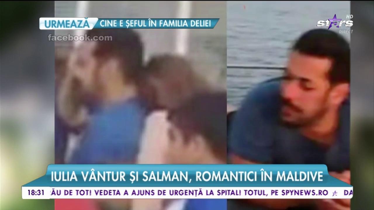 Iulia V&acirc;ntur şi Salman, romantici &icirc;n Maldive