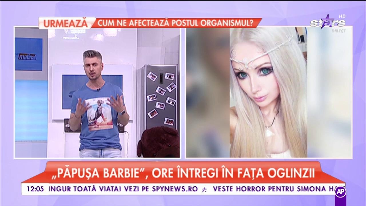 Valeria Lukyanova, cunoscută drept păpusa barbie, ore &icirc;ntregi &icirc;n fața oglinzii