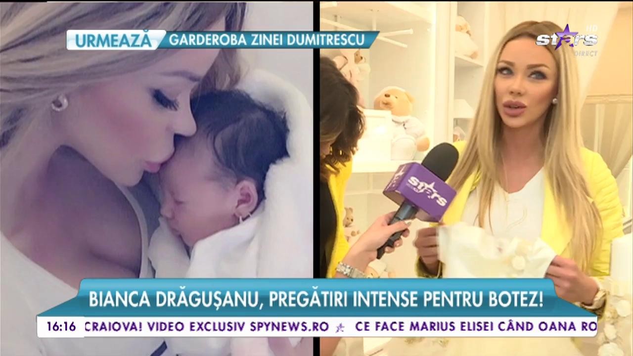 Bianca Drăguşanu, pregătiri intense pentru botez!