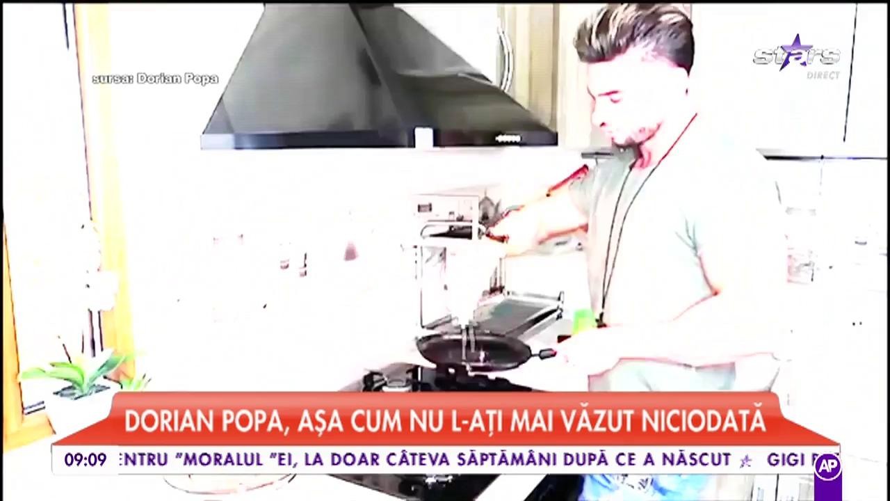 Dorian Popa, la cratiţă! Artistul a intrat &icirc;n bucătărie şi a gătit un desert delicios